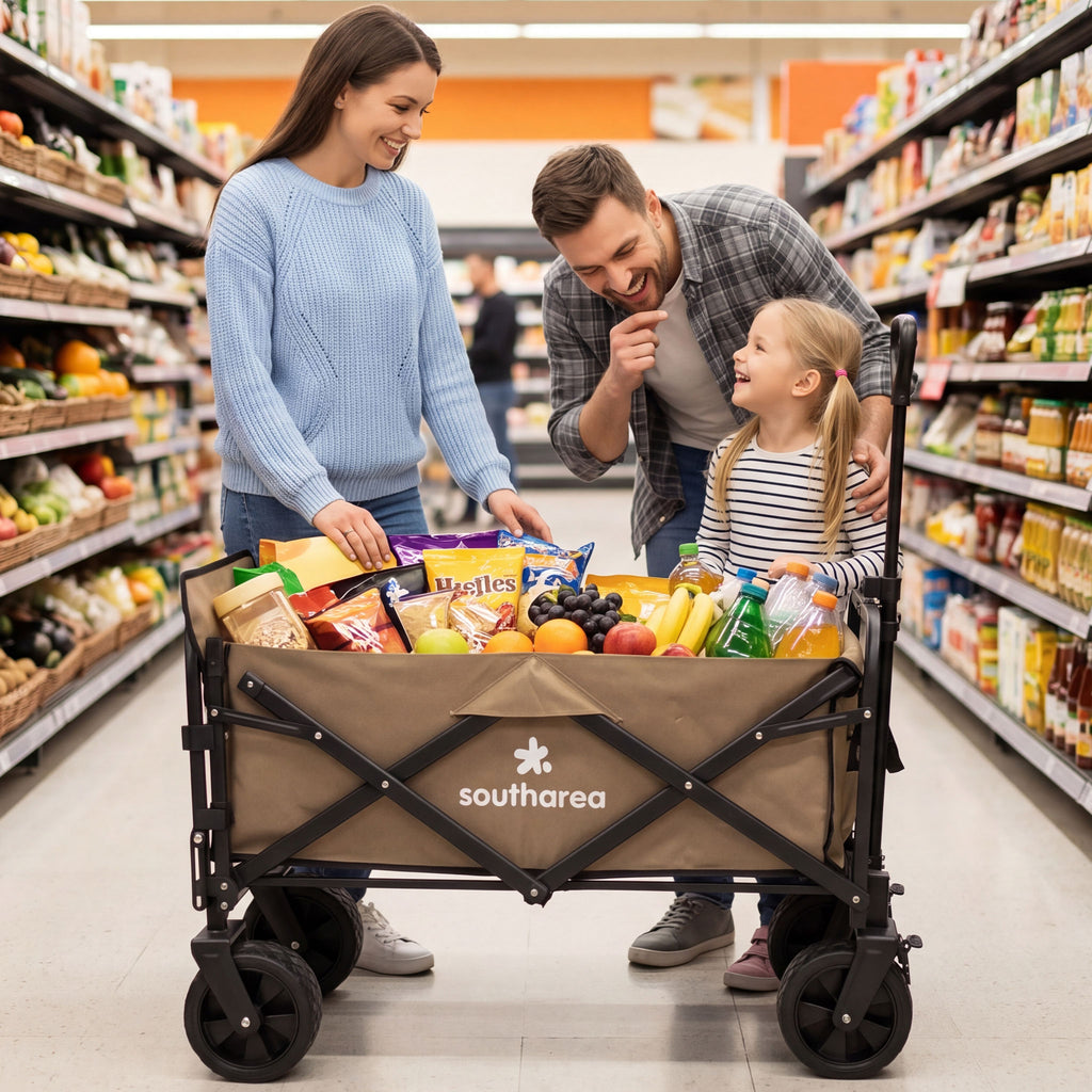 Portable Foldable Outdoor Camping Wagon Cart
