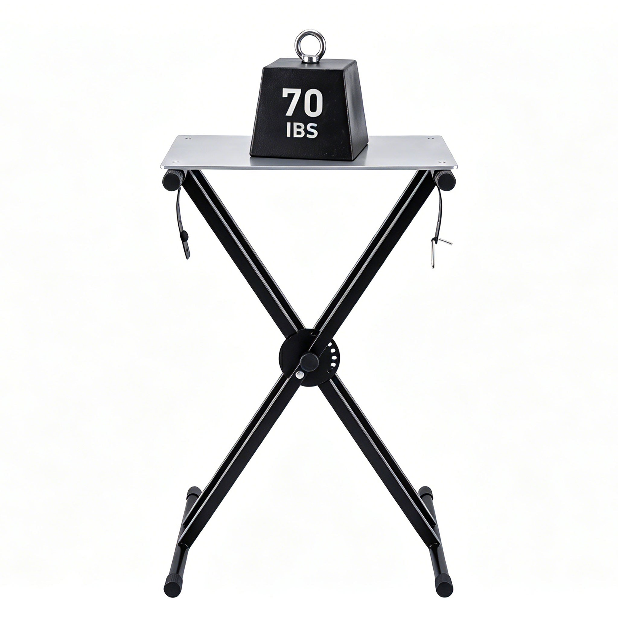 Adjustable X Keyboard Stand & Padded Piano Bench Set